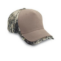 5-Panel Structured Solid Color with TRUE TIMBER Camo Visor Edge & Back